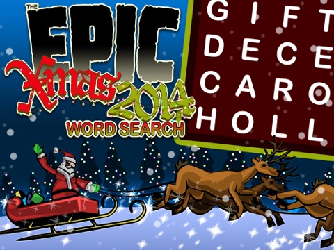Epic Xmas 2014 Word Search - holiday wordsearch - náhled