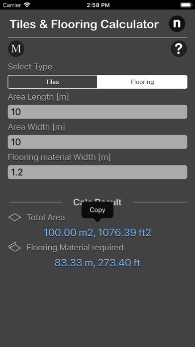 Tiles and Flooring Calculator screenshot 2