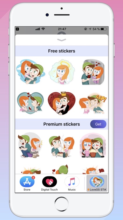 Stickers Love Story STiK