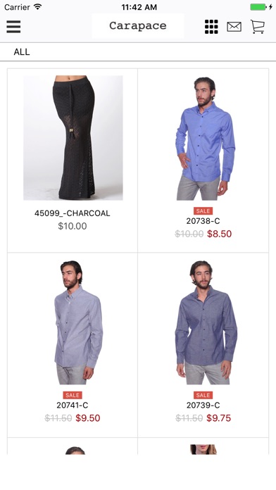 CARAPACE : Wholesale Clothing screenshot 2