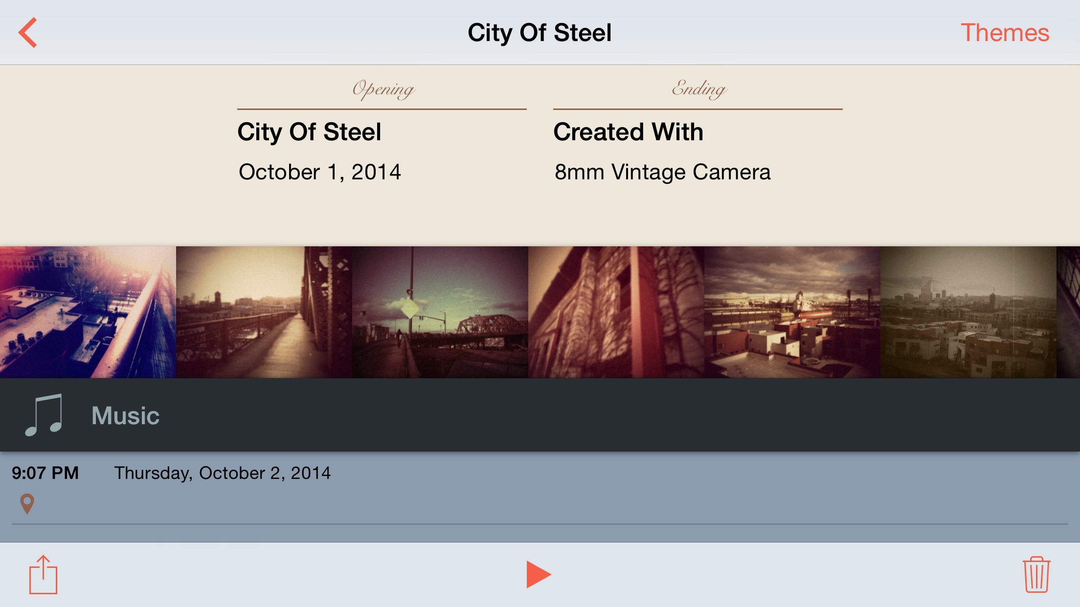 Screenshot do app 8mm Vintage Camera
