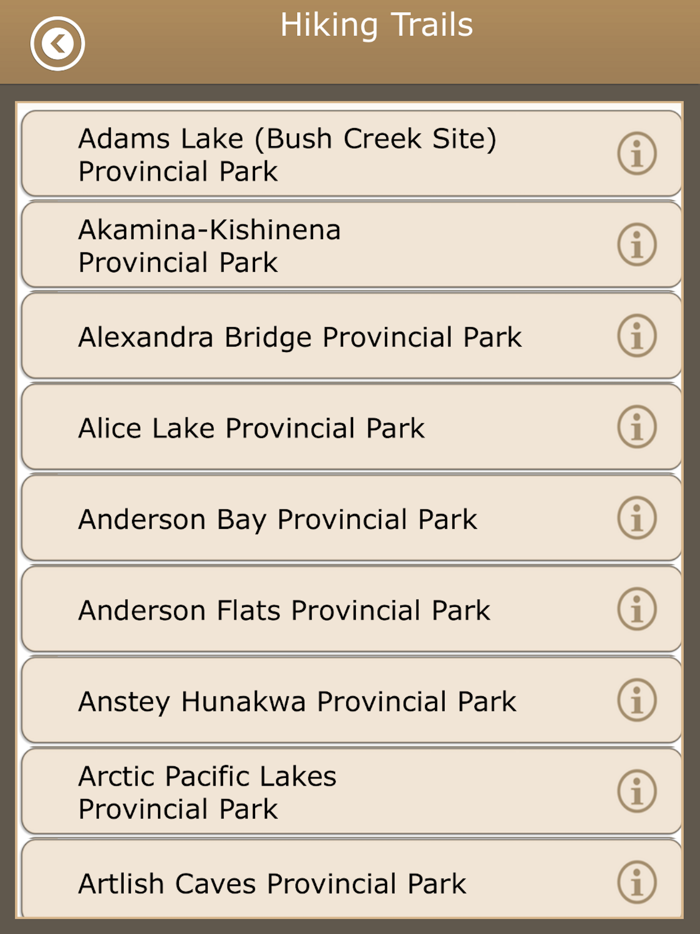 Canada - Camping  Trails,Park