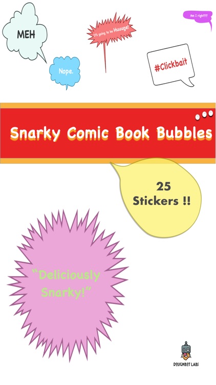 Snarky Comic Book Bubbles