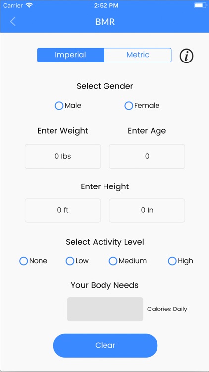 FitCal - Fitness Calculator -