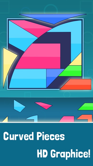 Tangram Curved Puzzle Game screenshot 3