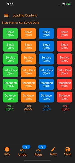 Quick Volley Stats