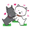 Cute Westie White Dog Sticker