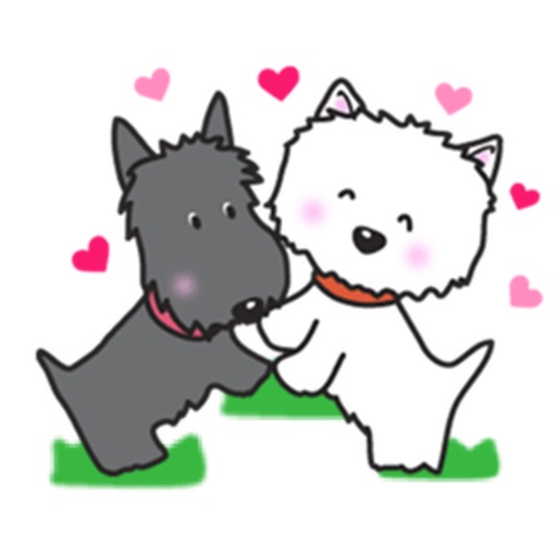 Cute Westie White Dog Sticker icon