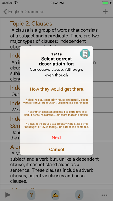 How to cancel & delete English Grammar Listen Offline from iphone & ipad 3