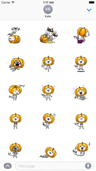 Jack-o'-Nyan Cute Cat Sticker screenshot 2