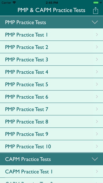 PMP and CAPM Practice tests screenshot 2