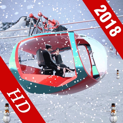 Tourist Chairlift In Snow icon