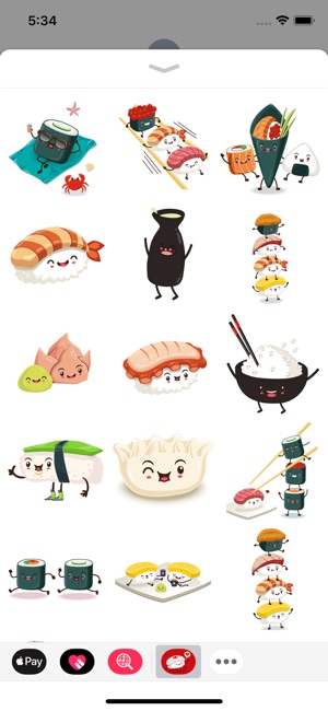 Funny Sushi Stickers(圖4)-速報App