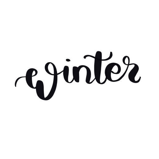 Winter Lettering icon