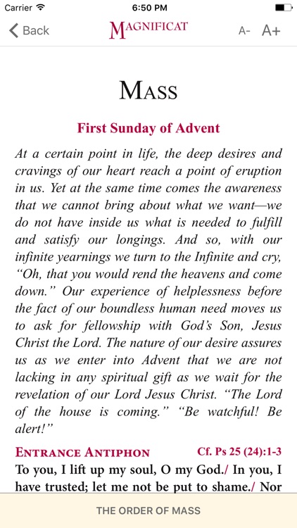 Magnificat Advent 2017