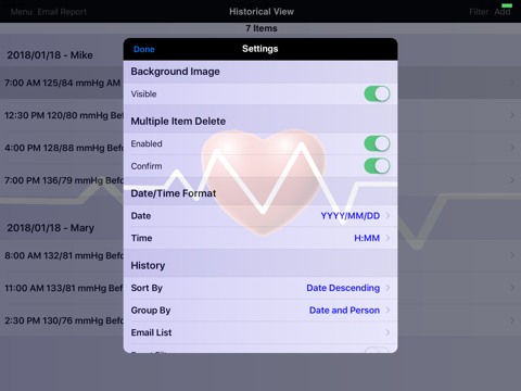 Скриншот из Gluco Logger