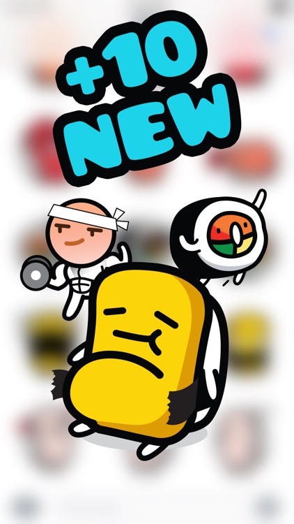 Sushi Land Animated Stickers Pack for iMessage screenshot-3