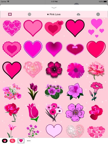 Pink Love • Emoji and stickers screenshot 2