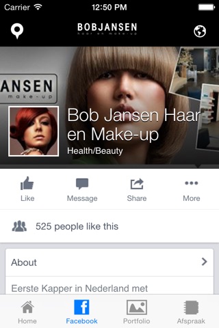 Bob Jansen Haar en Make-up screenshot 4