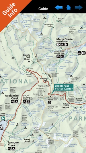 Glacier NP GPS and outdoor map with guide(圖3)-速報App