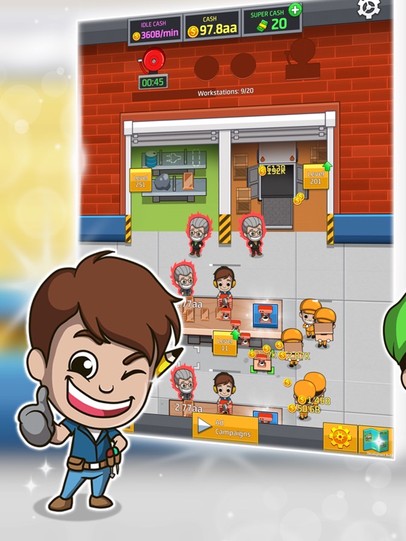 Idle Factory Tycoon на iPad