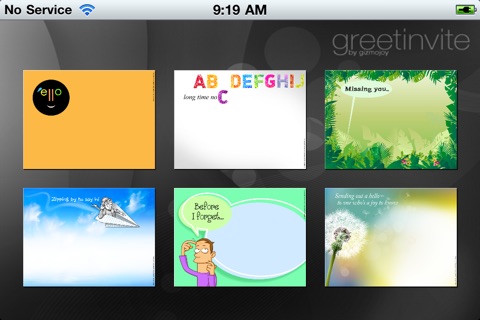 greetinvite-HELLO GREETINGS iPhone edition screenshot 3