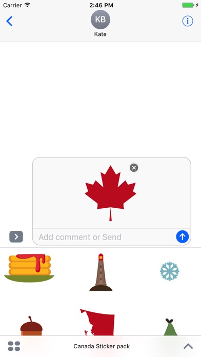 Canada country stickers emoji screenshot 3