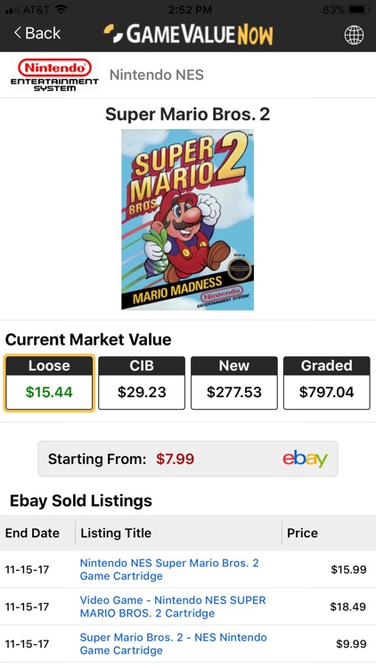 video game value now