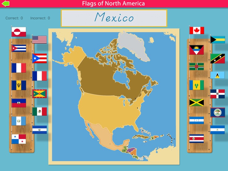 Flags of North America - Montessori Geography