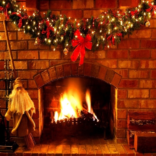 3D Christmas Real Fire & Logs icon