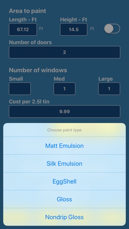 Paint Estimator / Calculator