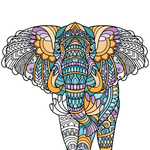 Adult Animal Coloring Pages iOS App