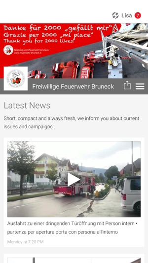 Freiwillige Feuerwehr Bruneck(圖1)-速報App