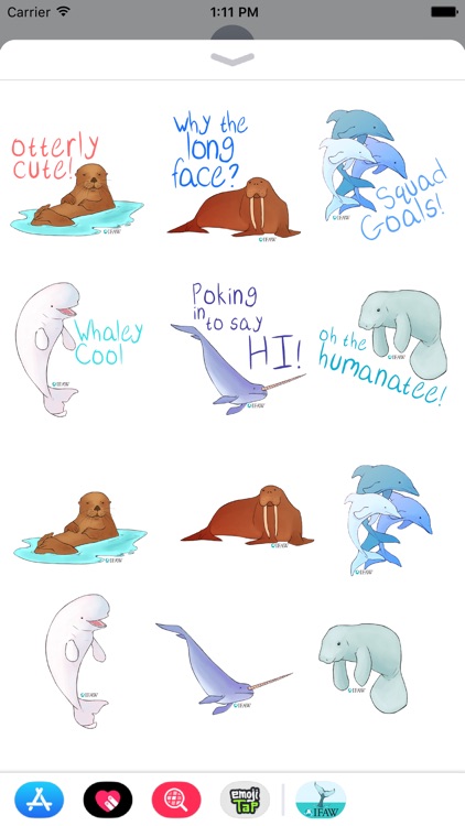 IFAWmojis Marine Mammals
