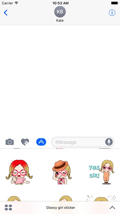 Glassy girl sticker screenshot-3