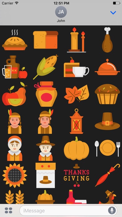 Thanksgiving Emoji -Family Day screenshot 2
