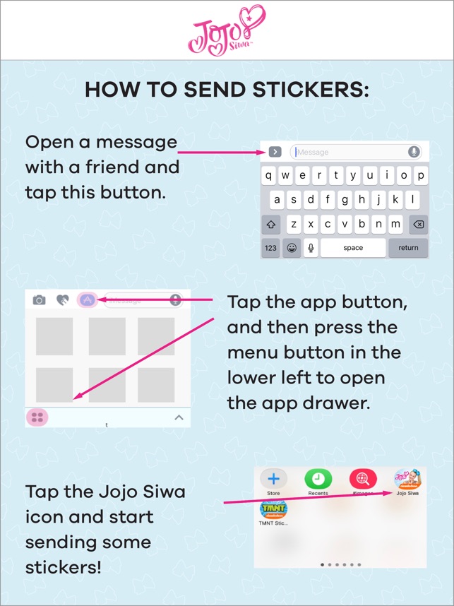 Jojo Siwa Stickers On The App Store - jojo siwa roblox id