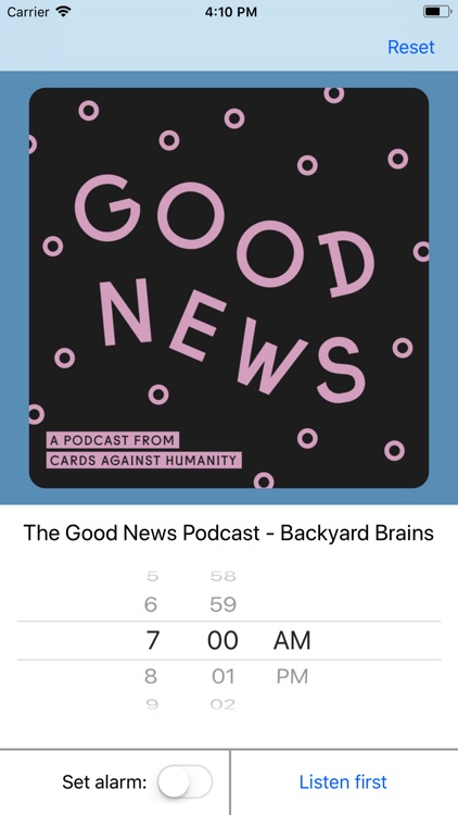 AlarmPod - podcast alarm clock