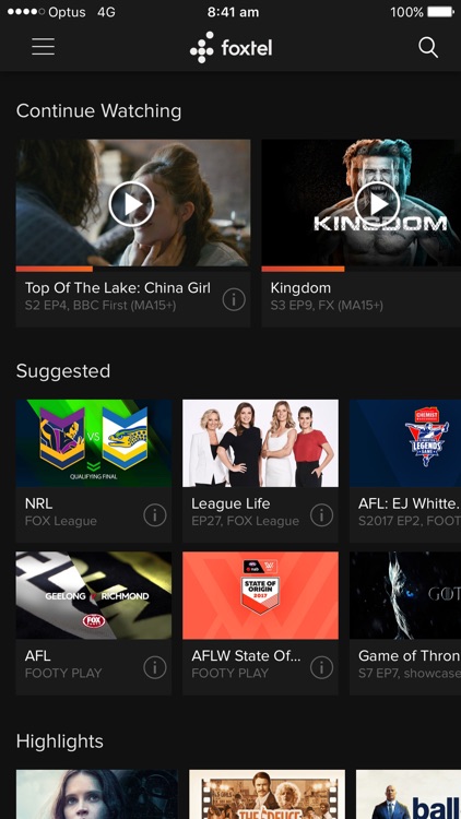 Foxtel screenshot-0