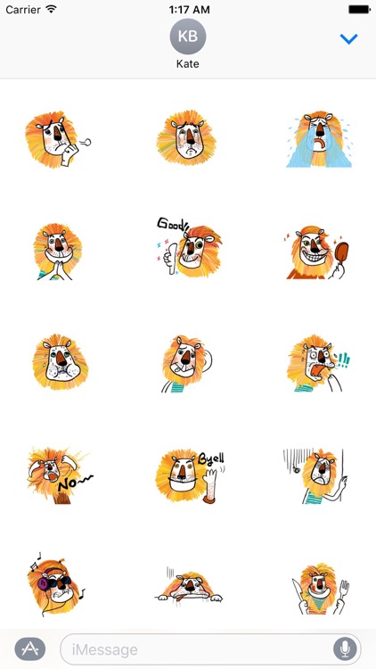 Lovely Lion Emoji Sticker