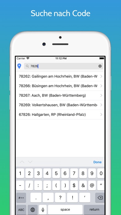 Postleitzahl screenshot 3