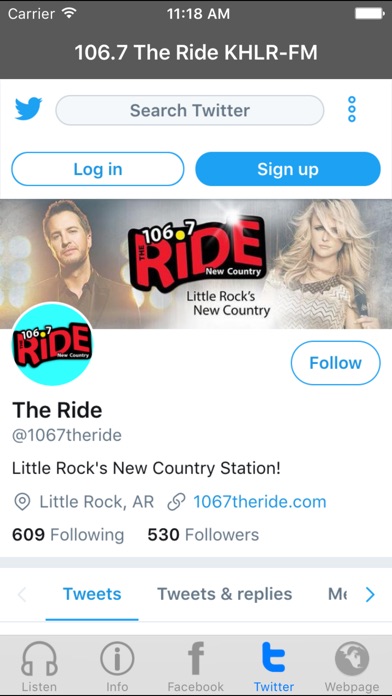 106.7 The Ride KHLR FM screenshot 4