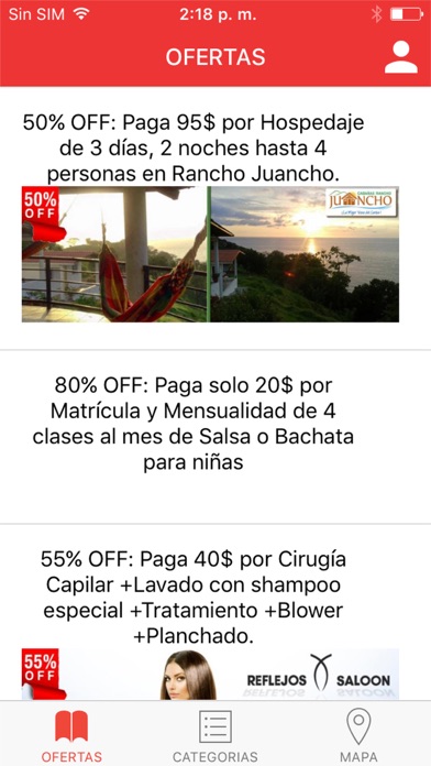 Tarjeta de Oferta screenshot 3