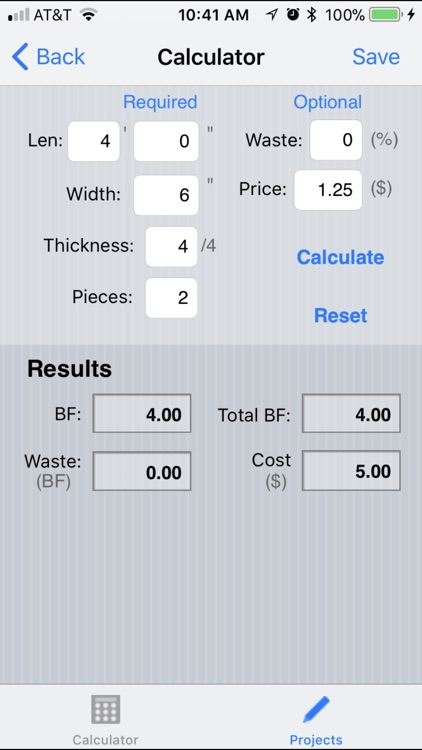 Board Feet Easy Calculator screenshot-3