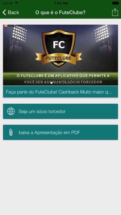 Futeclube screenshot 2