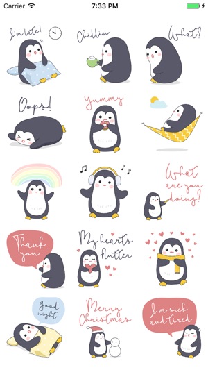 Lovely Penguins Sticker(圖3)-速報App