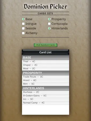 Imágen 2 Dominion Card Picker iphone