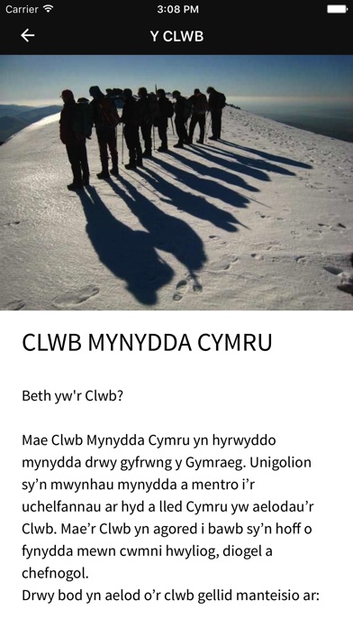 Clwb Mynydda Cymru screenshot 2