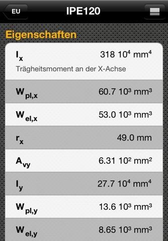 Steel Profiles EU screenshot 3