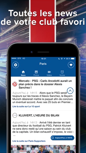 Paris Addict : news du club de la capitale(圖2)-速報App